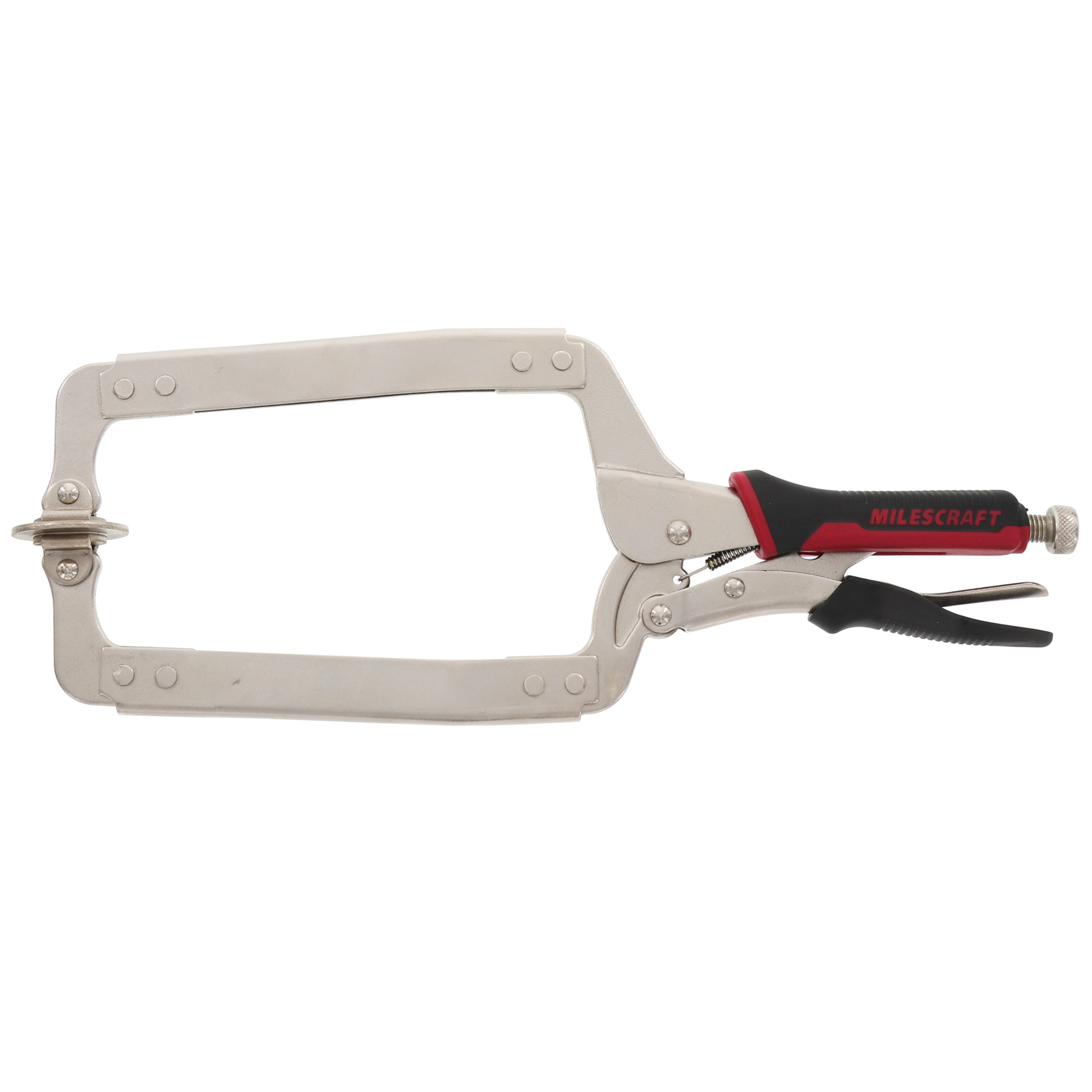 Milescraft Heavy-Duty Face Clamp — 8in., Locking, Adjustable Swivel Pads, Model# 40030003